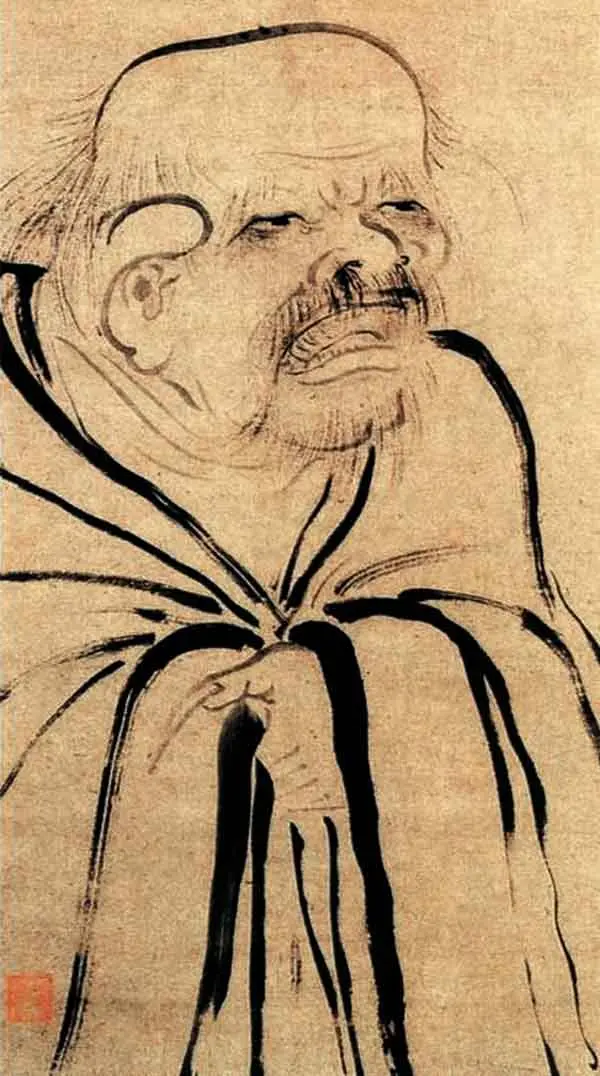 Lao Tzu. Ink by Muxi Fachang, 13th century.