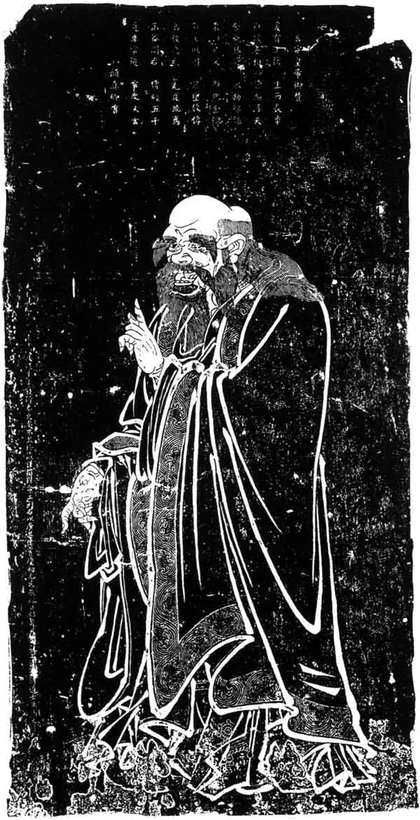 Lao Tzu. Stone rubbing from the 13th Century.
