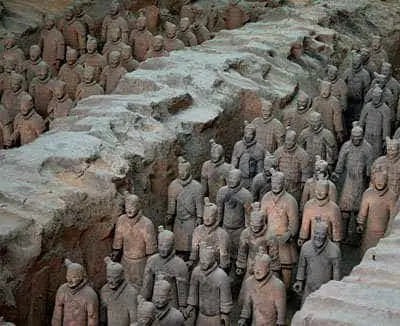 The terracotta army.